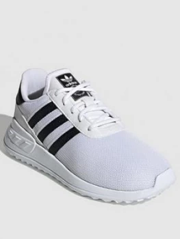 Image of Adidas Originals La Trainer Lite Childrens Trainers - White/Black