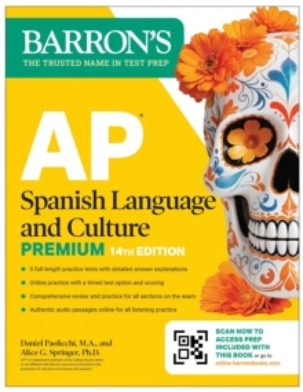 Image of AP Spanish Language and Culture Premium, Fourteenth Edition: Prep Book with 5 Practice Tests + Comprehensive Review + Online Practice (2026) Paperback