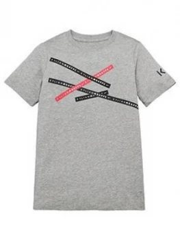 Image of Boys, Nike Junior Km Player Edition Tee, Grey, Size S