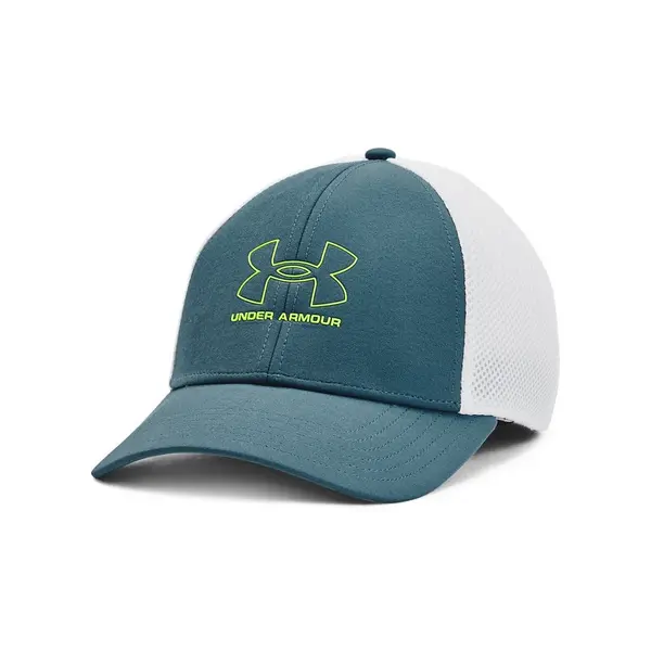 Image of Under Armour 2023 Mens ISO Cap Static Blue/Lime Surge - M/L
