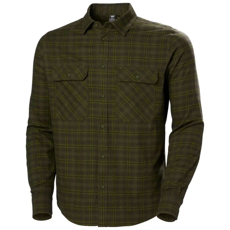 Image of Flannel shirt Helly Hansen Lokka Vert Male S