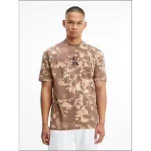 Image of Calvin Klein Jeans CAMO AOP TEE - Brown