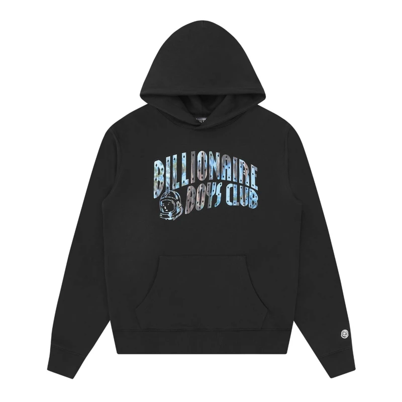Image of Billionaire Boys Club Mens Bayu Arch Pull Over Hoodie Black male Medium