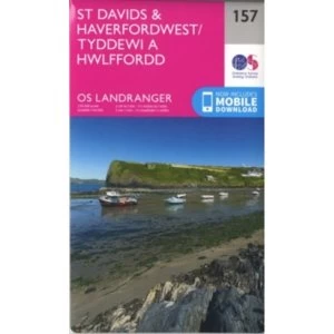 Image of St Davids & Haverfordwest:157 by Ordnance Survey (Sheet map, folded, 2016)