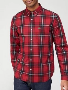 Image of Lacoste Window Pane Check Shirt