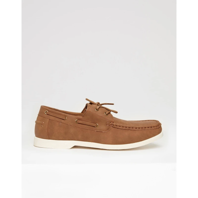 Image of Threadbare Mens Boat Shoes Tan male 11 (46)