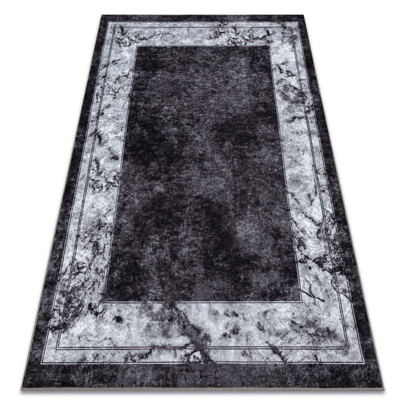 Image of RugsX Miro 51813.805 Washing Carpet Frame, Marble Anti Slip - Cream / Grey 200X290 Cm