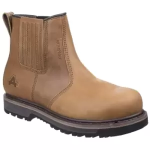 Image of Amblers Safety Mens Worton Leather Safety Boot (7 UK) (Tan)