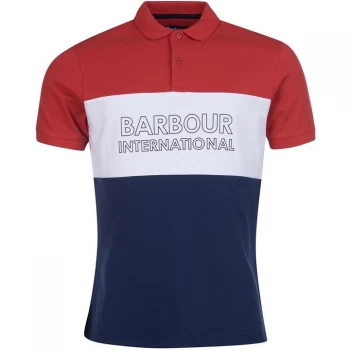 Image of Barbour International Bold Polo - root red RE67