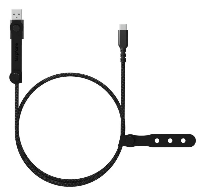 Image of Fairphone Fairphone ACCABL-2CC-WW1 USB cable USB 2.0 1m USB C Black ACCABL-2CC-WW1