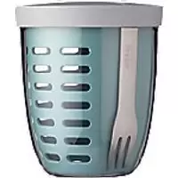 Image of Mepal Fruit & Veggie Pot Polypropylene, PCTG 600ml 107 x 127mm Nordic Green