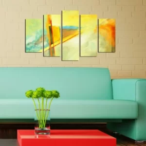 Image of 5ABSMDF-24 Multicolor Decorative MDF Painting (5 Pieces)