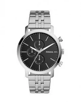 Image of Fossil Black Chronograph Dial Stainless Steel Bracelet Men Watch