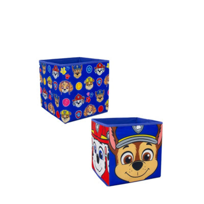 Image of Paw Patrol Faces Two Pack Storage Box