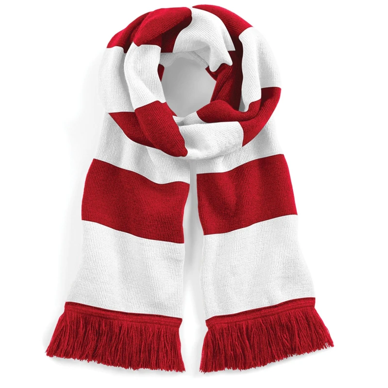 Image of Beechfield Beechfield Men Varsity Scarf in Red Red One Size Male 5063425815548