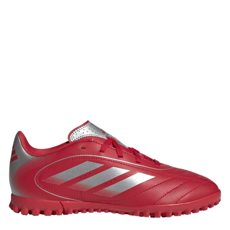 Image of adidas Goletto Juniors Astro Turf Football Boots Red/Silver male 3 (35.5)