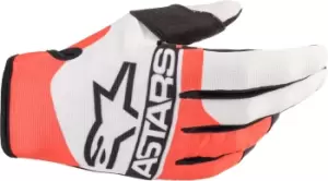 Image of Alpinestars Radar 22 Motocross Gloves, white-red-blue, Size S, white-red-blue, Size S
