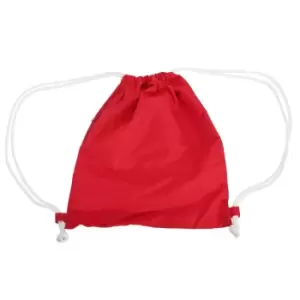 Image of Bagbase Icon Drawstring Bag/Gymsac (Pack of 2) (One Size) (Classic Red)