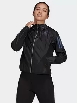 Image of adidas Adizero Running Jacket, Black, Size S, Women