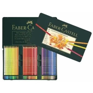 Image of Faber Castell Polychromos Artists' Colour Pencil Set Tin of 60
