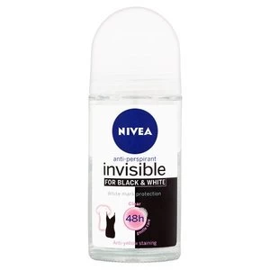 Image of Nivea Invisible Black and White Clear Roll On 50ml
