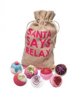Image of Bomb Cosmetics Santa Says Relax Sack Gift Set, One Colour, Women
