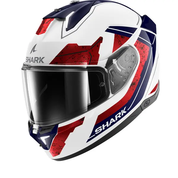 Image of Shark SKWAL i3 Rhad White Chrom Red WUR Full Face Helmet XL