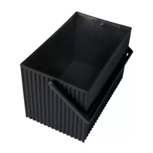 Image of Omnioffre Stacking Storage Box Medium Black