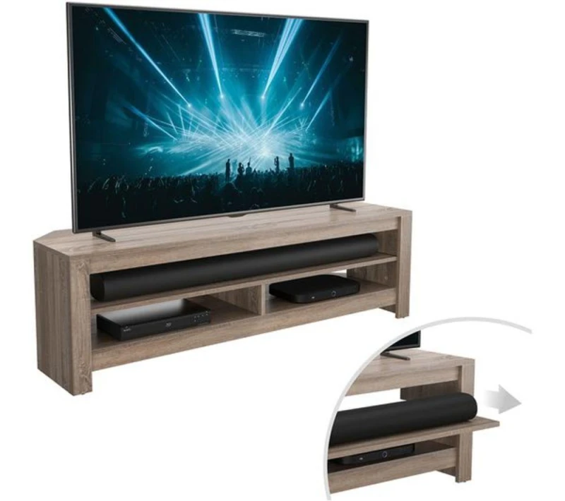 Image of AVF AVF Calibre Sound Up to 65" TV Stand - Rustic Swan Oak