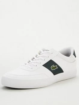Image of Lacoste Court-Master Leather Trainers - White, Size 7, Men