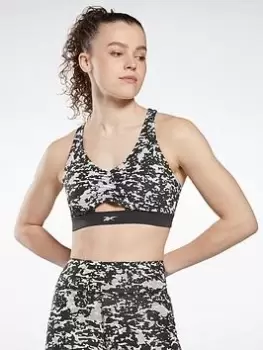 Image of Reebok Modern Safari Bralette, Green, Size S, Women