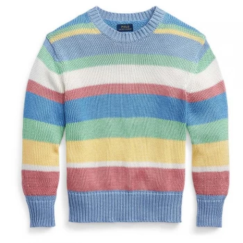 Image of Polo Ralph Lauren Long Sleeve Stripe Knit Jumper - Jersey Stripes