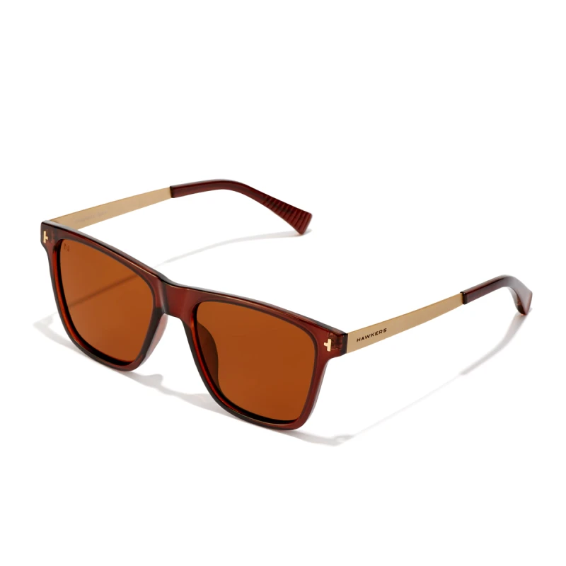 Image of Sunglasses Hawkers One Ls Metal - Polarized Brown