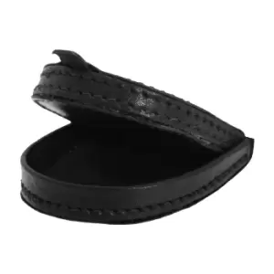 Image of Mens Leather Coin Purse/Tray Wallet (Large) (Black)