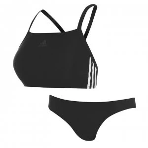Image of adidas 2 Piece Stripe Bikini - BLACK