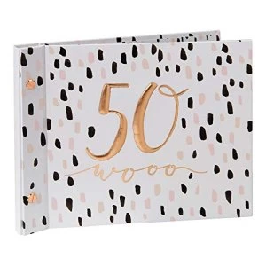 Image of Luxe Birthday Photo Album & Guest Book - 50