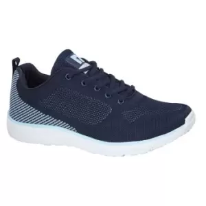 Image of Dek Womens/Ladies Fox Superlight 5 Eye Lace Trainer (8 UK) (Navy/Sky Blue)