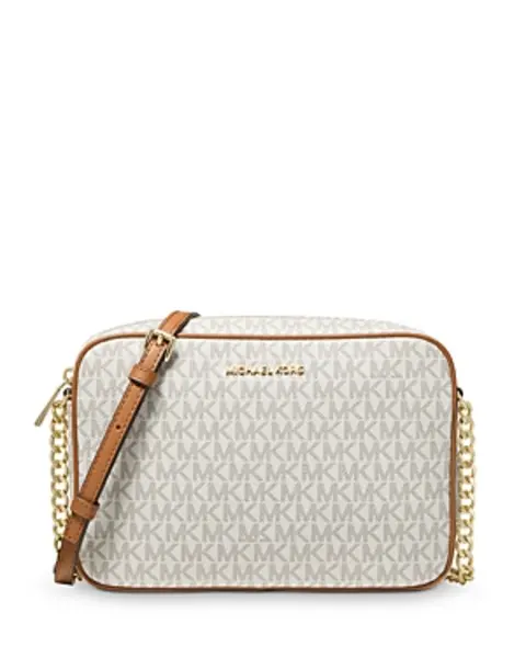 Image of Michael Kors Jet Set Large Saffiano Leather Crossbody
