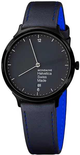Image of Mondaine Watch Helvetica No1 Light 38 - Black MD-239
