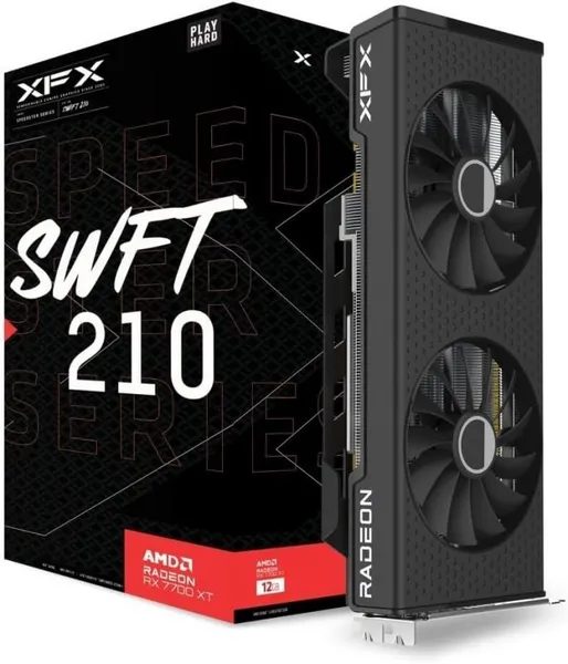 Image of XFX AMD Radeon RX 7700 XT Graphics Cards RX-77TSWFTFP