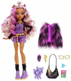 Image of Monster High Clawdeen Wolf Doll and Accessories