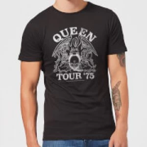 Image of Queen Tour 75 Mens T-Shirt - Black