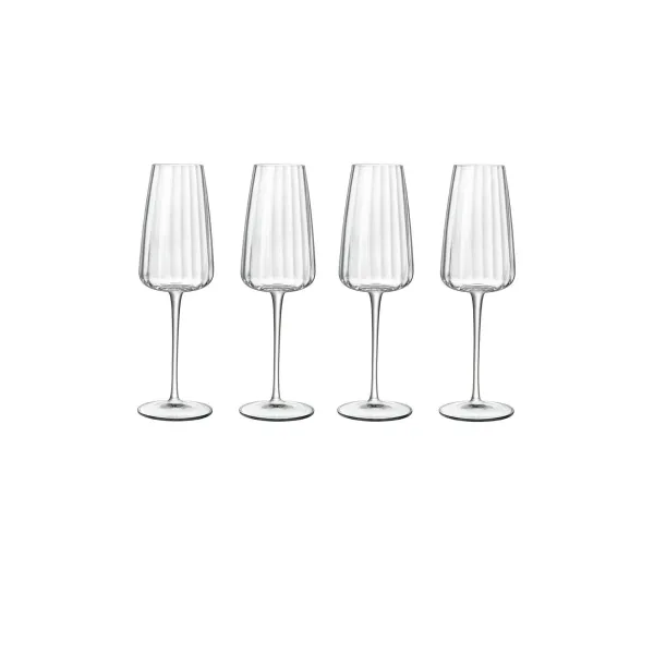 Image of Optica Sparkling Wine Glasses - 210 ml Drinkware - Pack of 4