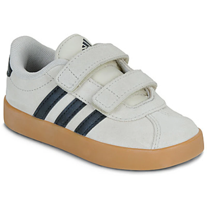 Image of adidas VL COURT 3.0 CF I boys's Children's Shoes (Trainers) in Beige