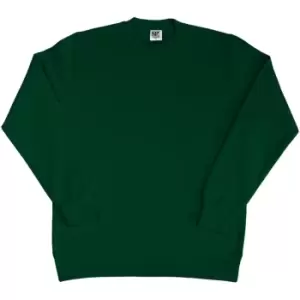 Image of SG Ladies/Womens Crew Neck Long Sleeve Sweatshirt (L) (Bottle Green)