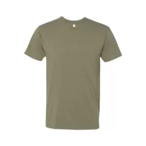 Image of Next Level Adults Unisex CVC Crew Neck T-Shirt (M) (Light Olive)