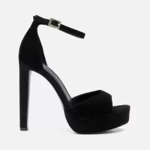Image of Dune Mascot Suede Platform Heeled Sandals - UK 5