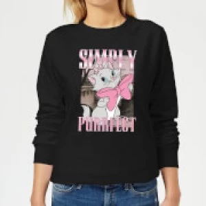Image of Disney Aristocats Simply Purrfect Womens Sweatshirt - Black - M