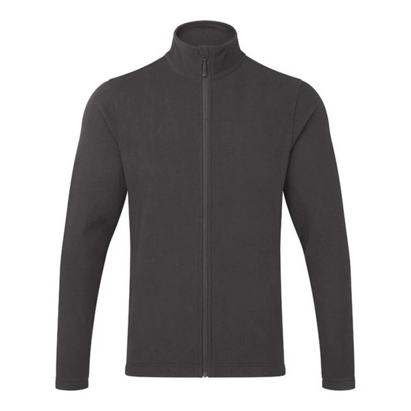 Image of Premier Premier Men Recyclight Microfleece Full Zip Jacket in Dark Grey Size: Small Dark Grey S Male 5063425829118