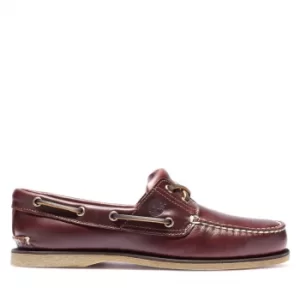 Image of Timberland Classic Boat Shoe For Men In Dark Brown, Size 8.5
